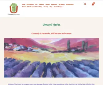 Umamiherbs.com(Culinary Herbs and seasonings) Screenshot