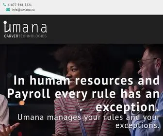 Umana.ca(Business Management Software) Screenshot