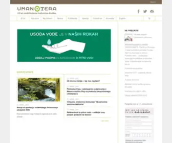 Umanotera.org(Slovenska fundacija za trajnostni razvoj) Screenshot