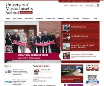 Umass.com(UMass Amherst) Screenshot