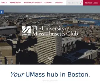 Umassclub.com(University of Massachusetts Club) Screenshot