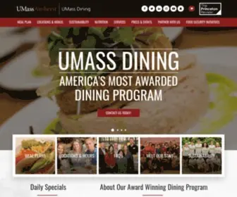 Umassdining.com(UMass Dining) Screenshot