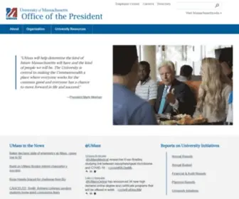 Umassp.edu(University of Massachusetts Office of the President) Screenshot
