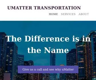 Umatterllc.com(UMatter Transportation Services) Screenshot