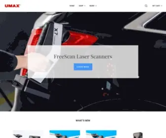 Umax.com(UMAX 3D Scanners) Screenshot
