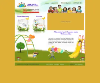 Umayalplayschool.com(Umayal Play School & Day Care Center) Screenshot