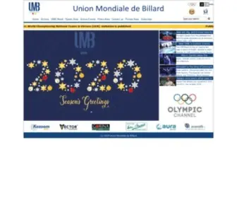 UMB-Carom.org(Union Mondiale de Billiard) Screenshot