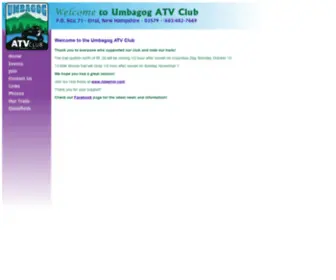 UmbagogatvClub.com(Umbagog ATV Club) Screenshot