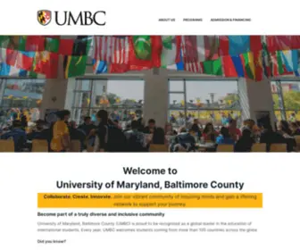 UMBC-Global.com(University of Maryland) Screenshot