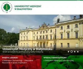 UMB.edu.pl(Uniwersytet Medyczny w Białymstoku) Screenshot