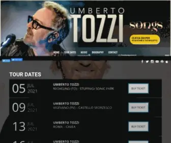 Umbertotozzi.com(Umberto Tozzi Official) Screenshot