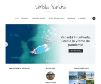 Umbluvandra.com(Blog de călătorie) Screenshot