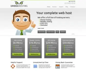 Umbrahosting.com(Umbra Hosting) Screenshot