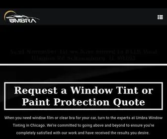 Umbrawindowtinting.com(Umbra Window Tinting) Screenshot