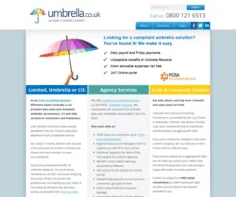 Umbrella.co.uk(PAYE Umbrella and Limited Company Contractor Accountants) Screenshot
