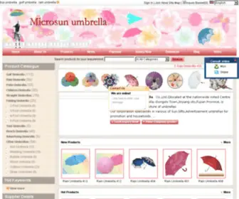 Umbrellabuy.com(Microsun umbrella company) Screenshot