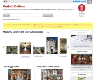 Umbriacultura.it(Umbria cultura) Screenshot