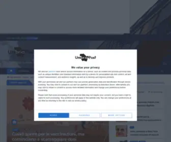 Umbriapost.com(Notizie dall'Umbria) Screenshot