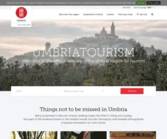 Umbriatourism.it(Il sito ufficiale del turismo in Umbria) Screenshot