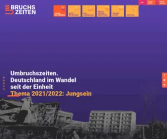 Umbruchszeiten.de(Deutschland im Wandel seit der Einheit) Screenshot