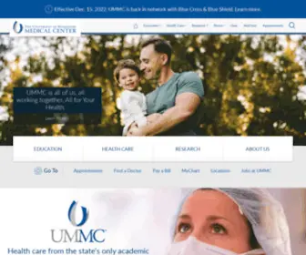 UMC.edu(UMMC Home) Screenshot