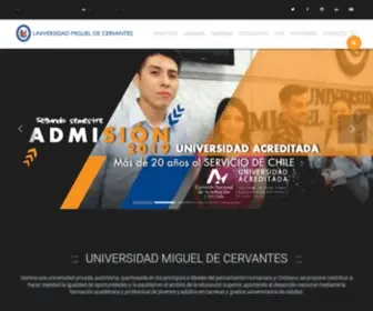 Umcervantes.cl(Universidad Miguel de Cervantes) Screenshot