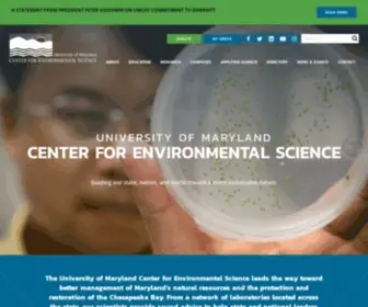 Umces.edu(University of Maryland Center for Environmental Science) Screenshot