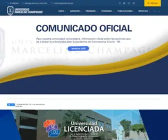 UMCH.edu.pe(Universidad Marcelino Champagnat) Screenshot