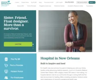 Umcno.org(University Medical Center New Orleans) Screenshot