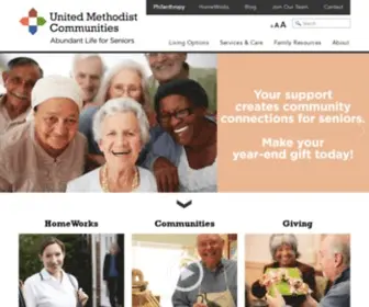 Umcommunities.org(Assisted Living at United Methodist Communities) Screenshot