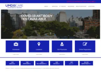 Umdcare.com(UMD Urgent Medical Care) Screenshot