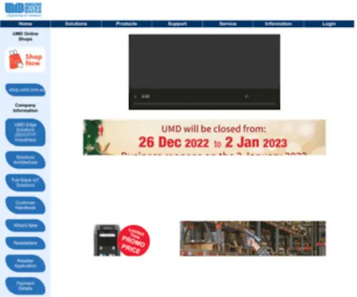UMD.com.au(Unique Micro Design) Screenshot