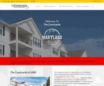 Umdcourtyards.com(The Courtyards at The University of Maryland) Screenshot