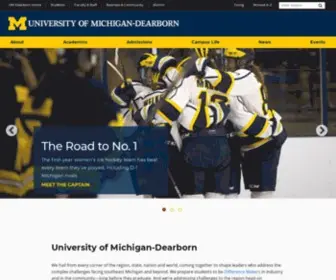 Umdearborn.edu(University of Michigan) Screenshot