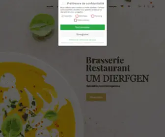 Umdierfgen.lu(Brasserie Restaurant "Um Dierfgen" à Luxembourg) Screenshot