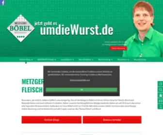 Umdiewurst.de(Metzgerei Böbel) Screenshot