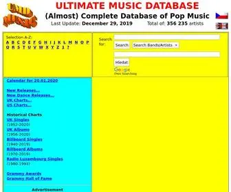 Umdmusic.com(Ultimate Music Database) Screenshot