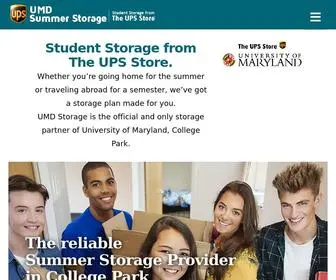 Umdstorage.com(University of Mmaryland Summer Storage) Screenshot