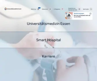 Ume.de(Universitätsmedizin Essen) Screenshot