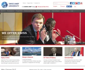 Umef-University.ch(SWISS UMEF UNIVERSITY) Screenshot