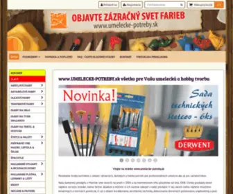 Umelecke-Potreby.sk(ÚVOD) Screenshot