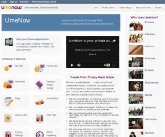 Umenow.com(Facebook Alternative) Screenshot