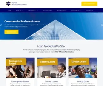 UMF.co.ug(Uganda's Leading Micro Finance Institution for Small & Medium Credit Financing) Screenshot