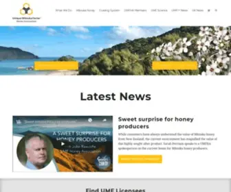 UMF.org.nz(Honey Association) Screenshot