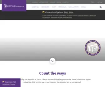 UMHB.edu(A National Ranked Texas Christian University. The University Of Mary Hardin Baylor) Screenshot