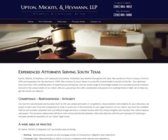 Umhlaw.com(Corpus Christi Attorney) Screenshot