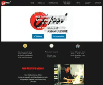 Umi-Sushi.be(UMI SUSHI & ASIAN CUISINE) Screenshot