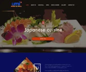 Umiarlington.com(Umi Sushi) Screenshot