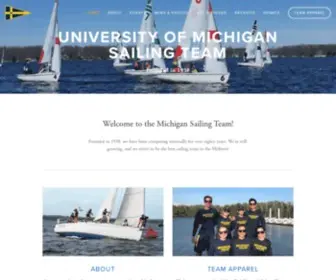 Umichsailing.org(University of Michigan Sailing Team) Screenshot