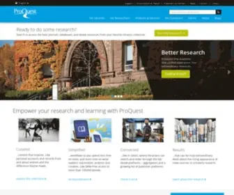 Umi.com(Databases, EBooks and Technology for Research) Screenshot